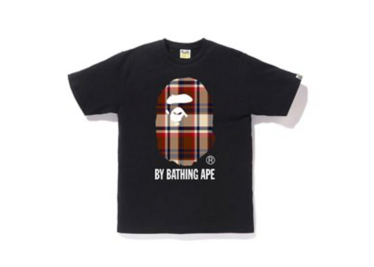BAPE Check Tee - Black/Red