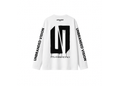 Unbranded Vision White Long Sleeve Drip Tee