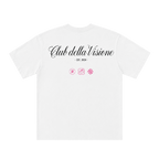 Unbranded White & Pink Club Della Vision Tee