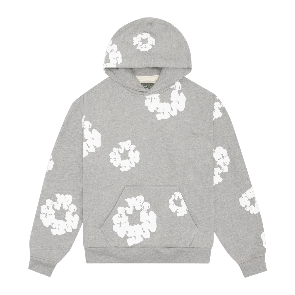 Denim Tears The Cotton Wreath Grey Hoodie