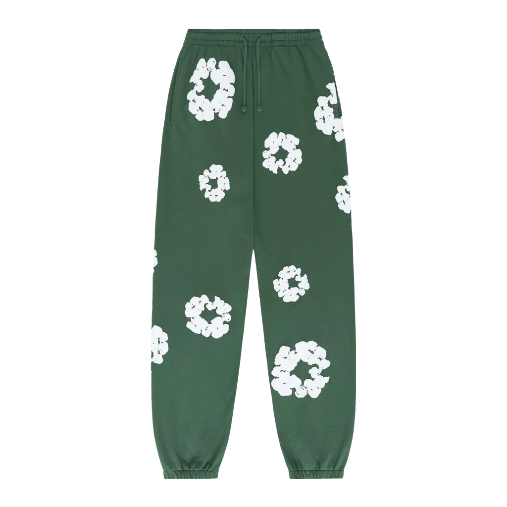 Denim Tears The Cotton Wreath Green Sweatpants