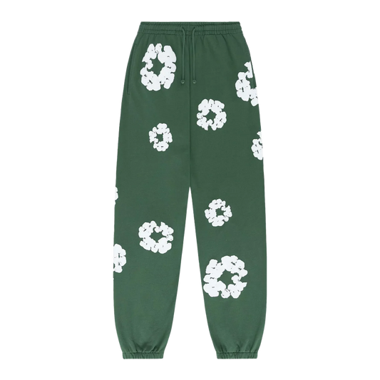 Denim Tears The Cotton Wreath Green Sweatpants