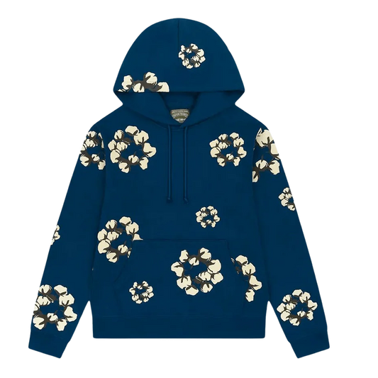 Denim Tears x CPFM Cactus Tears Wreath Navy Hoodie
