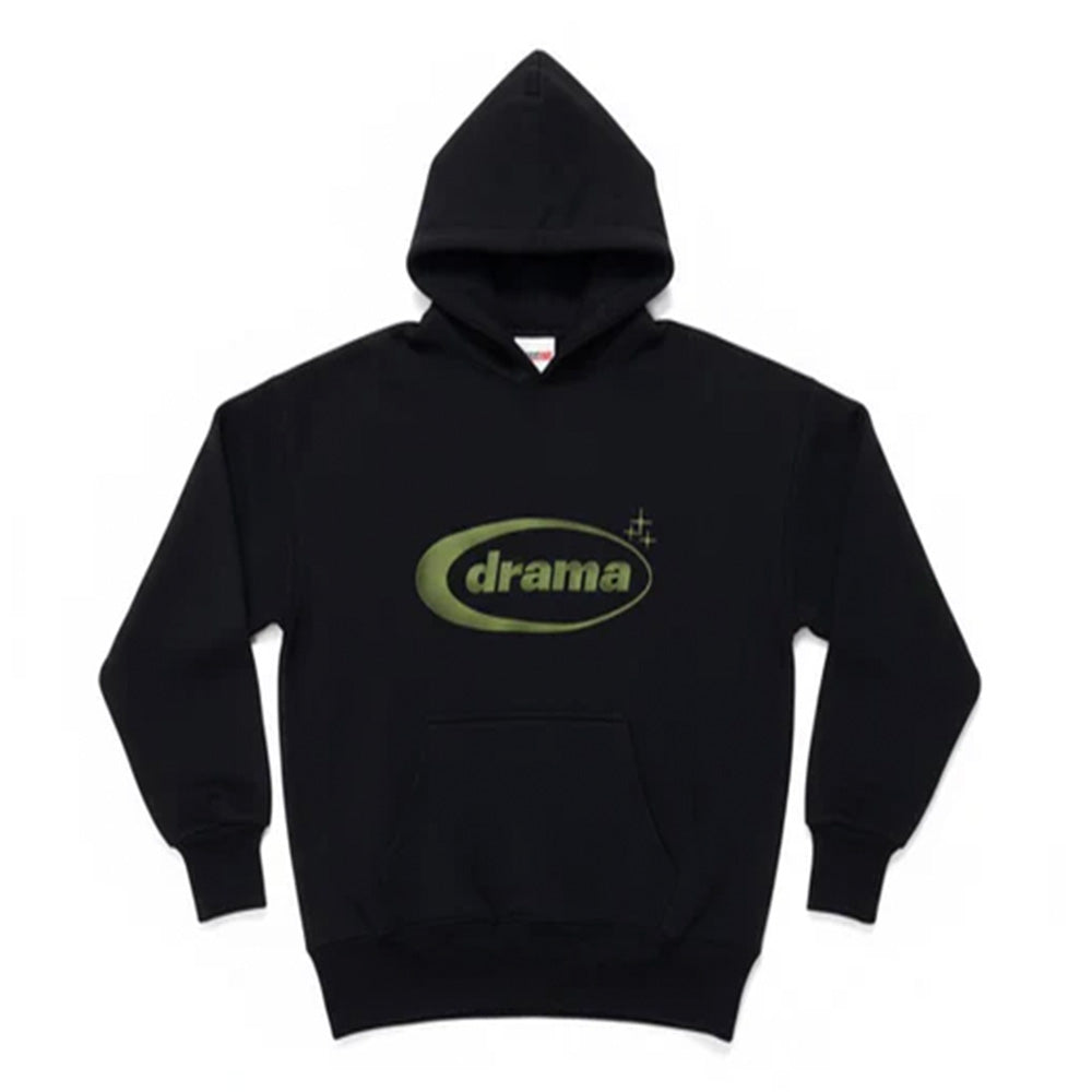 DRAMA CALL OVAL BLACK ARMY GREEN HOODIE