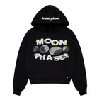 Broken Planet Moon Phases Hoodie Midnight Black