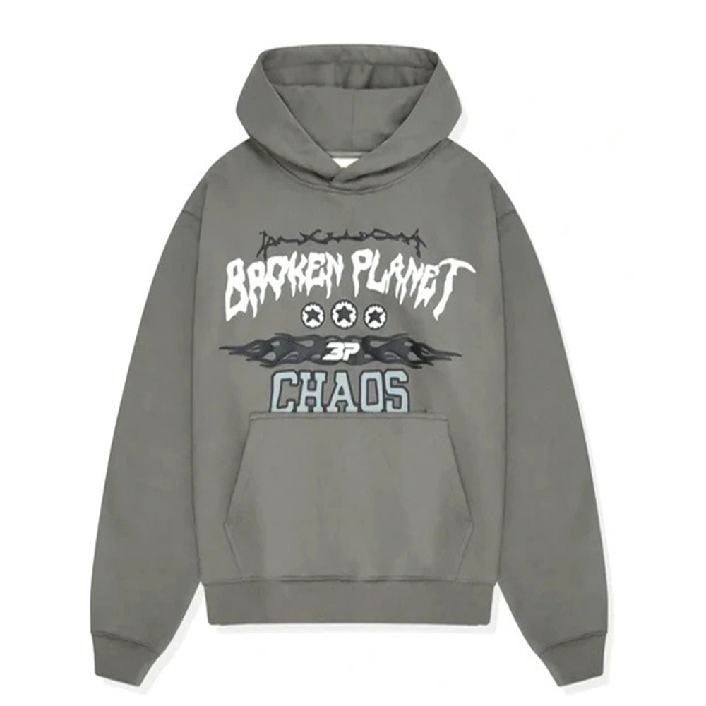Broken Planet Chaos Gunmetal Grey Hoodie