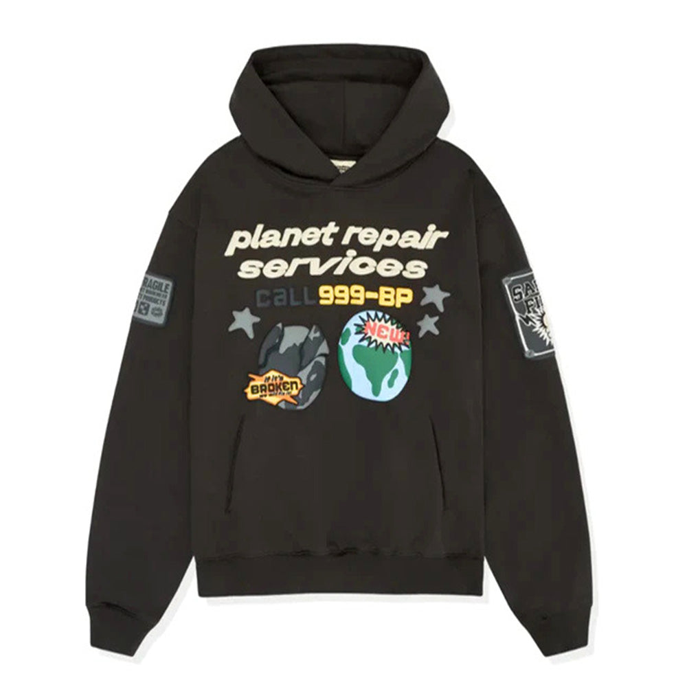 Broken Planet Repair Services Soot Black Hoodie