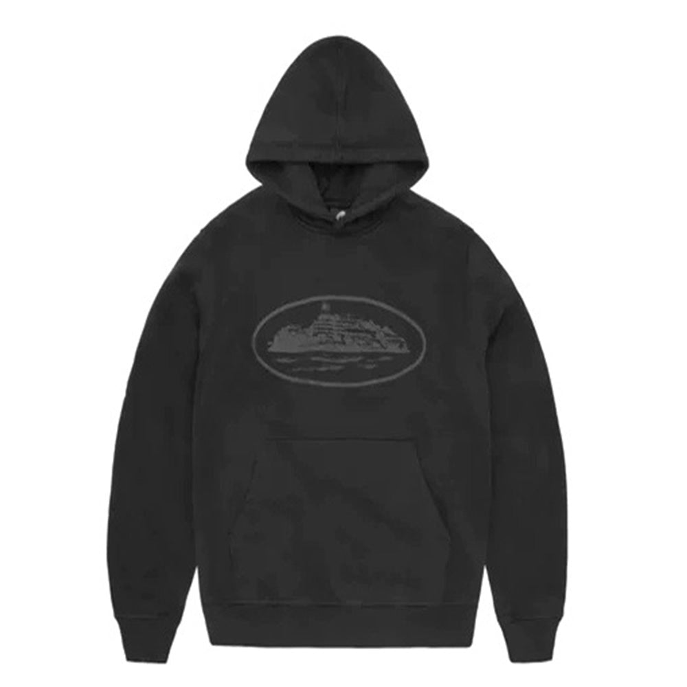 CORTEIZ ALCATRAZ HOODIE BLACK