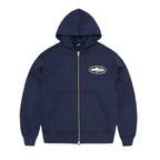 CORTEIZ ISLAND PUFF PRINT ZIP HOODIE NAVY