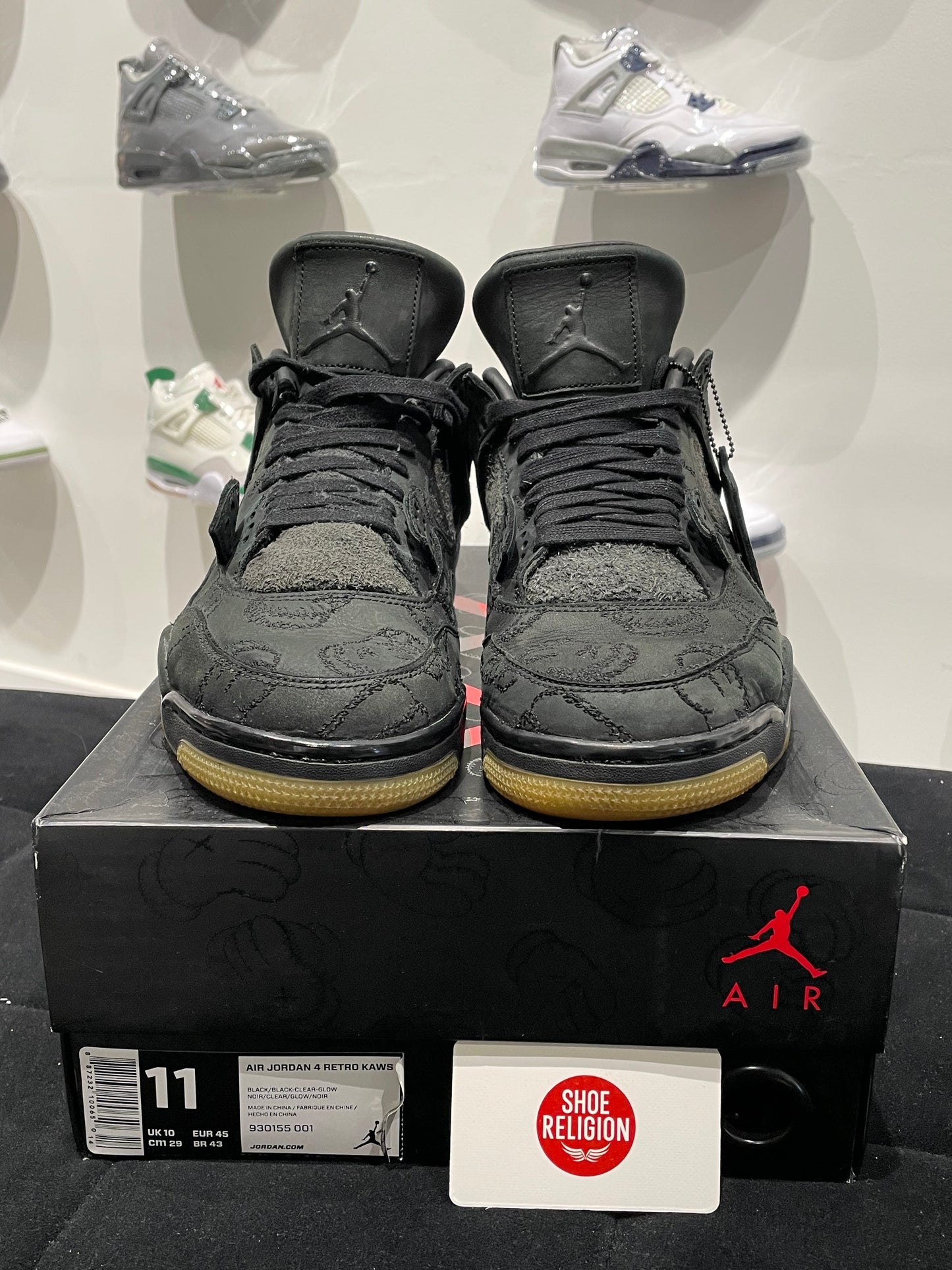 Jordan 4 Retro Kaws Black