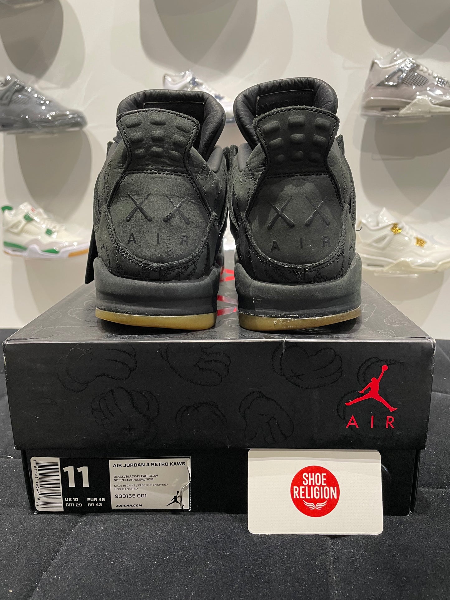 Jordan 4 Retro Kaws Black