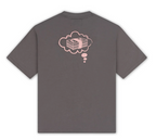 FULLYPAID DREAMS OVERSIZED T-SHIRT CHARCOAL GREY PINK