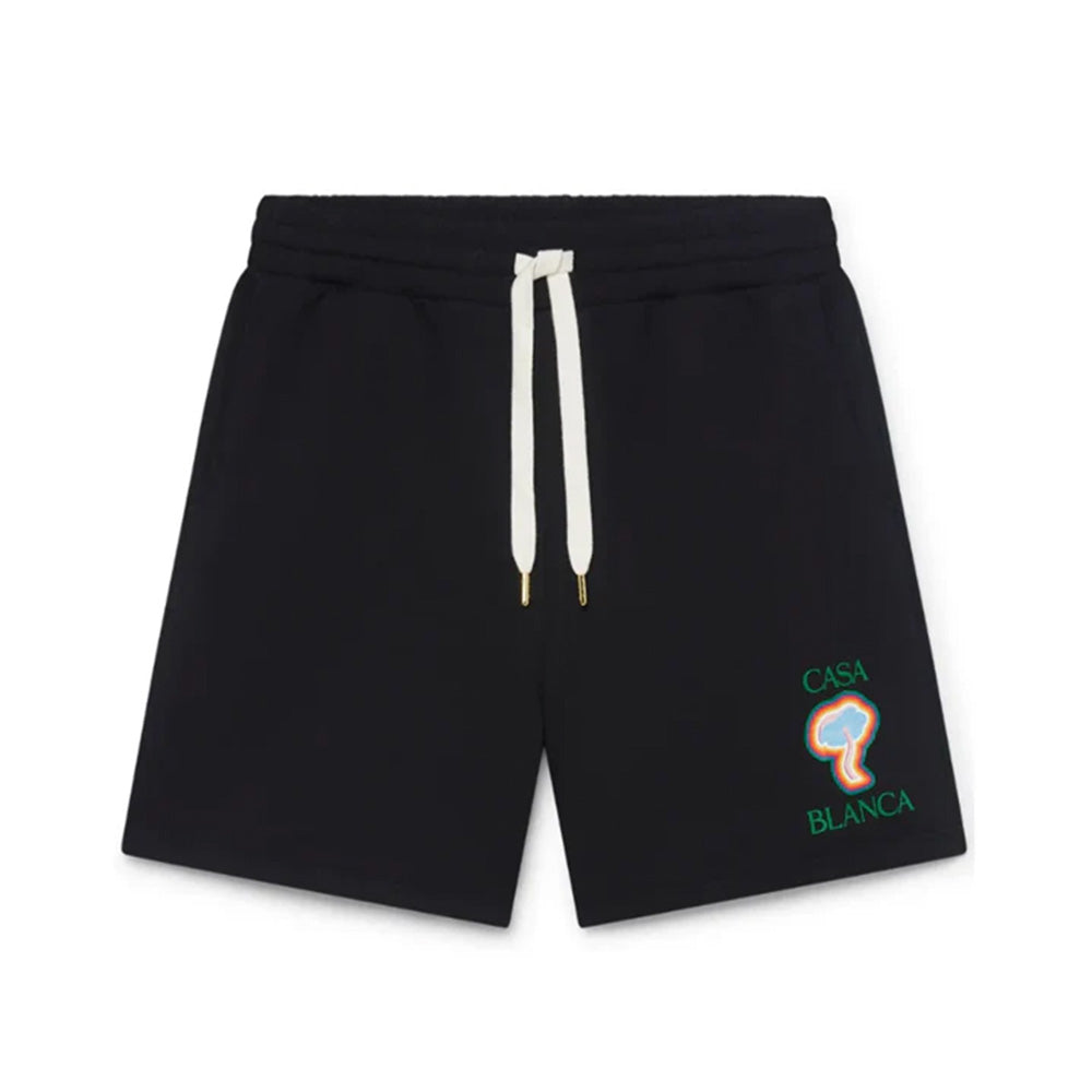 Casablanca Rainbow Mushroom Sweatshorts Black