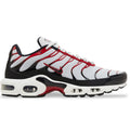 Nike Air Max Plus Platinum Black University Red from Shoe Religion