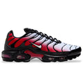 Nike Air Max Plus Pure Platinum University Red/Black /White from Shoe Religion