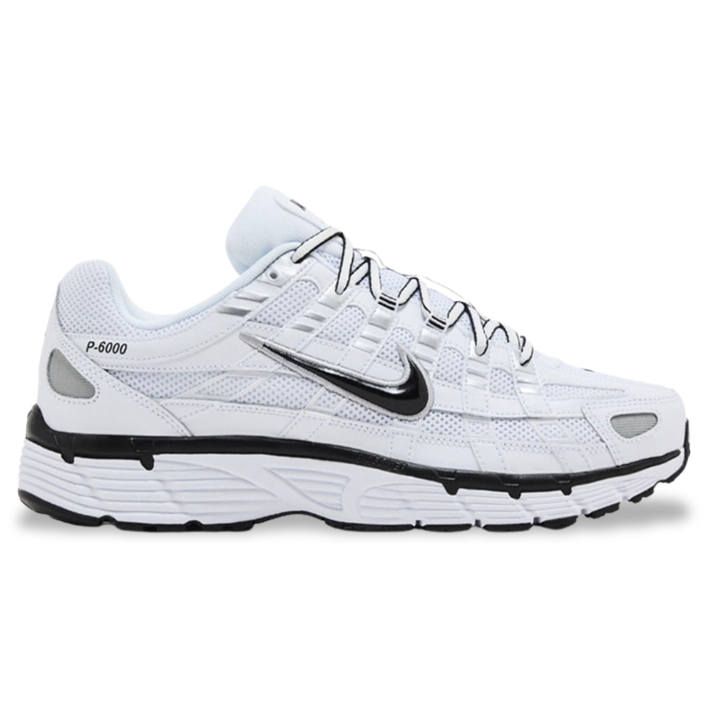 Nike P-6000 White Metallic Silver Black from Shoe Religion