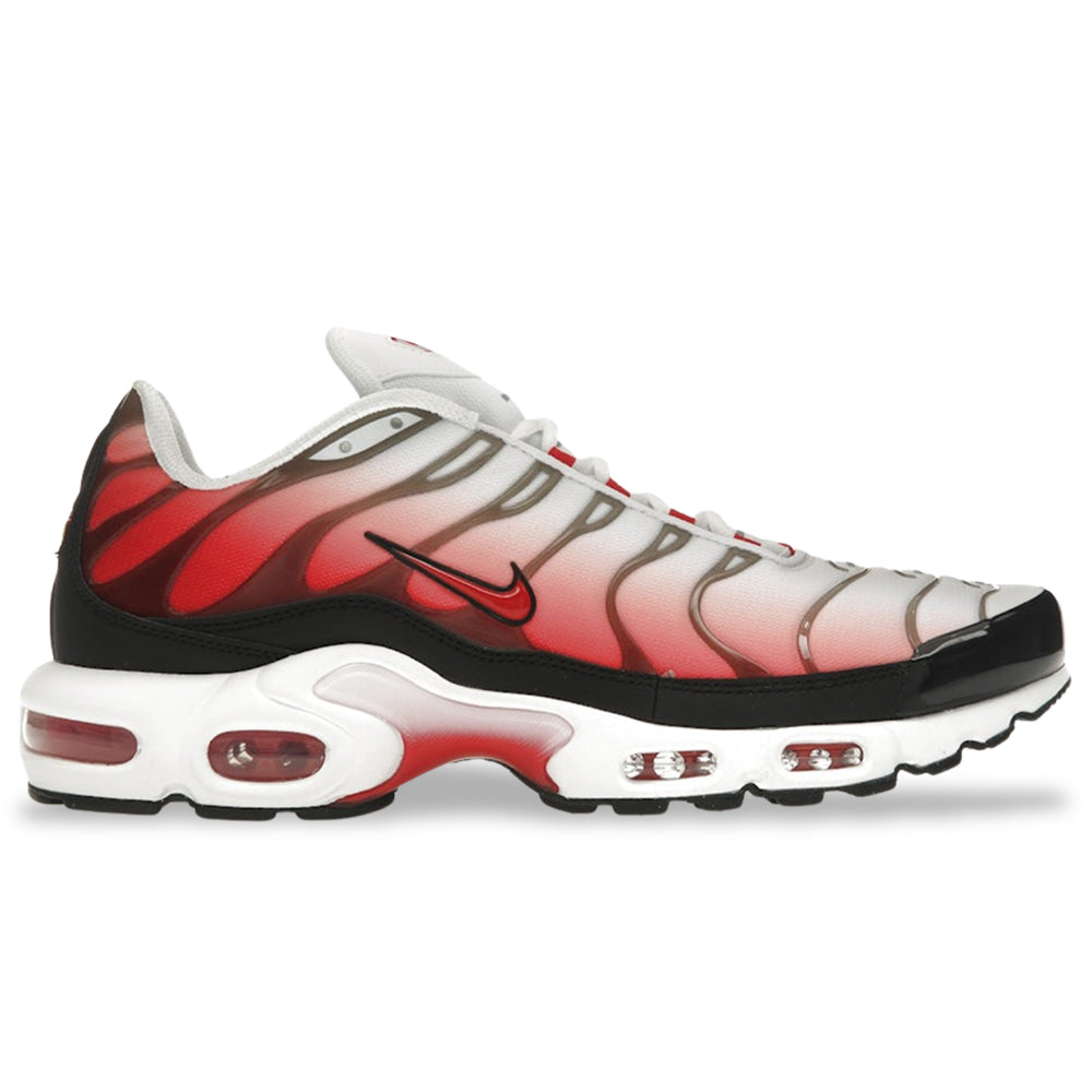 Nike TN Air Max Plus White Black University Red from Shoe Religion