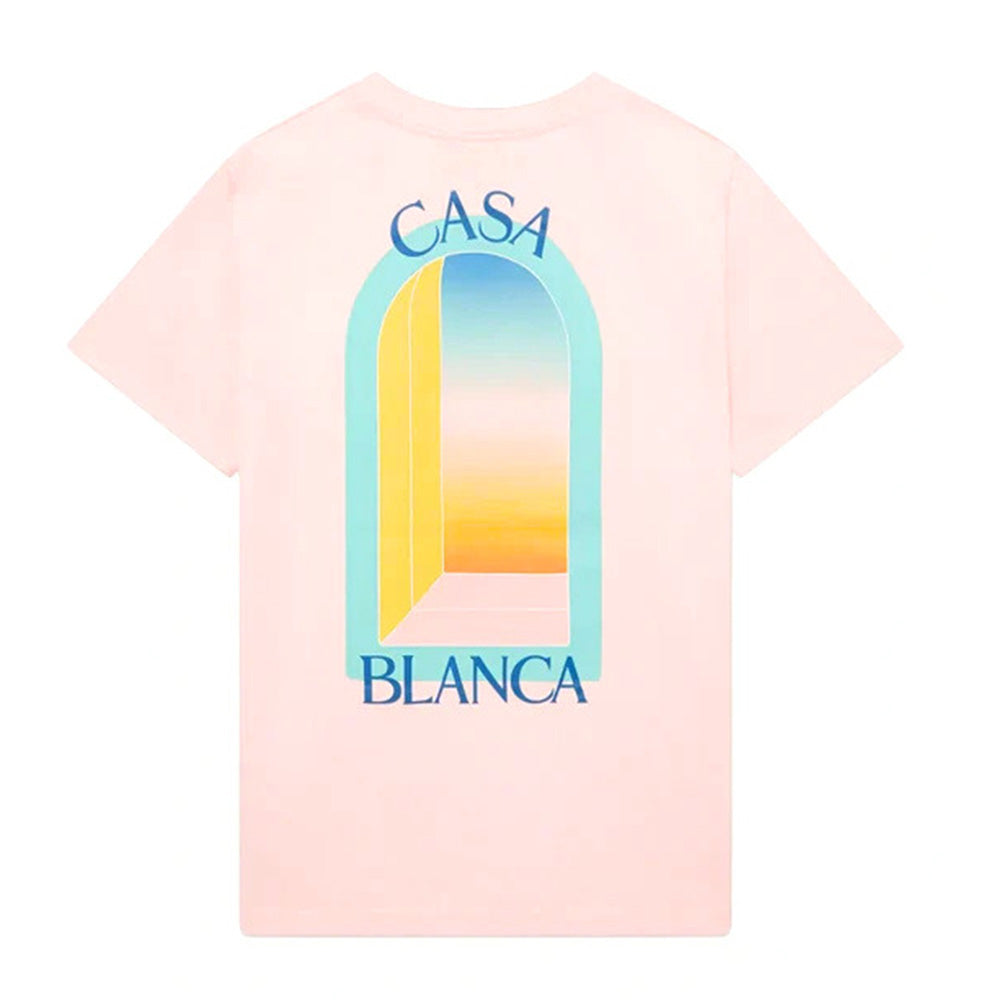 Casablanca LArche Colore Design T-Shirt Pink