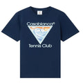 Casablanca Wave Ex Beach Tennis Club Icon T-Shirt Navy