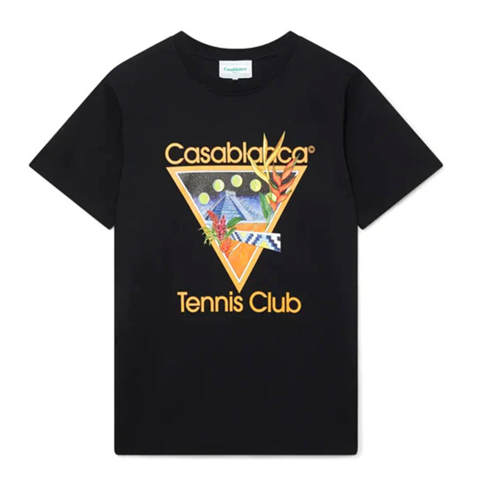 Casablanca Tennis Club Icon T-Shirt Black