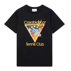 Casablanca Tennis Club Icon T-Shirt Black