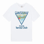 CASABLANCA Tennis Club Icon Cotton Short Sleeve T-Shirt