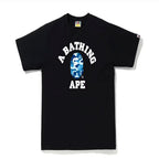 BAPE ABC Camo College Tee - Black/Blue