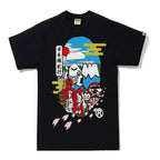 BAPE Japan Culture Ape Head Tee Black