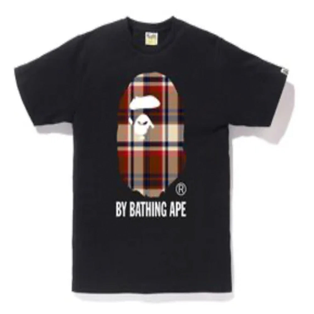 BAPE Check Tee - Black/Red