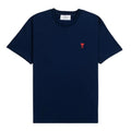 AMI PARIS Logo-embroidered cotton T-shirt