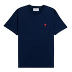 AMI PARIS Logo-embroidered cotton T-shirt