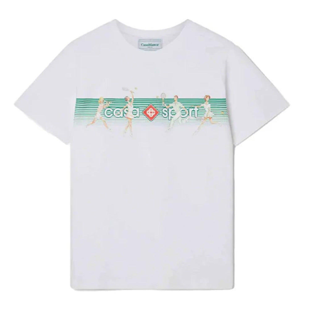 Casablanca Playful Stripes T-Shirt in White