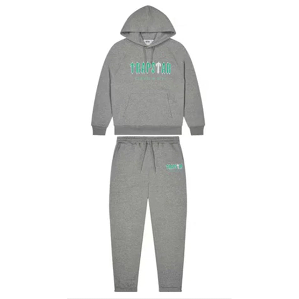 Trapstar Decoded Chenile Tracksuit Grey/Teal