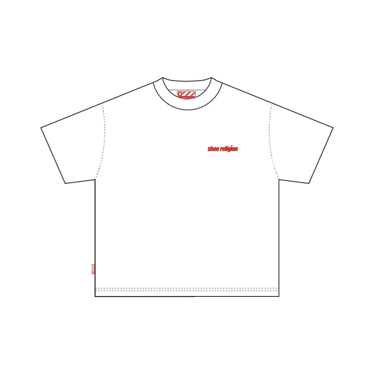 SHOE RELIGION X UNBRANDED - WHITE TEE