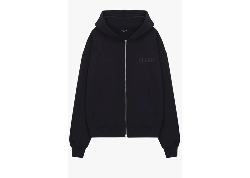 Siarr Zip Hoodie Black
