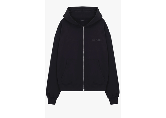 Siarr Zip Hoodie Black