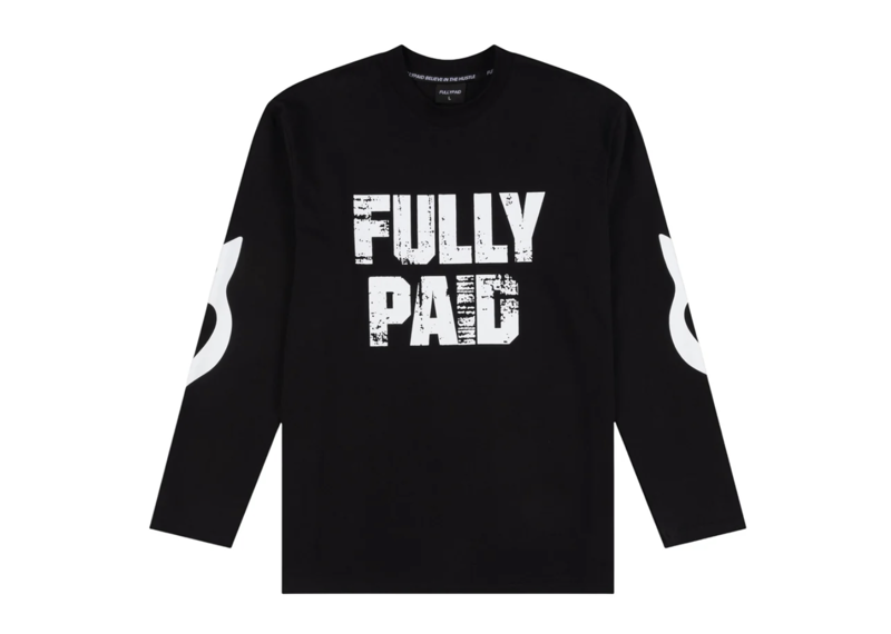 FULLYPAID DRIFT LONG SLEEVE TEE | BLACK / WHITE