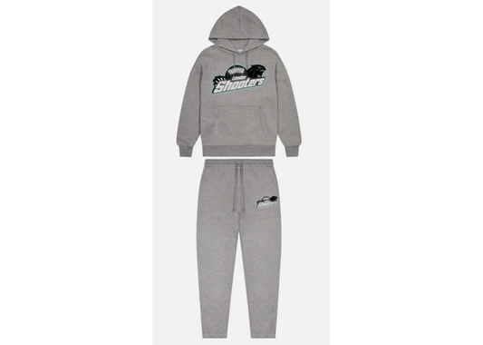 TRAPSTAR SHOOTERS REFLECTIVE TRACKSUIT - GREY/TEAL