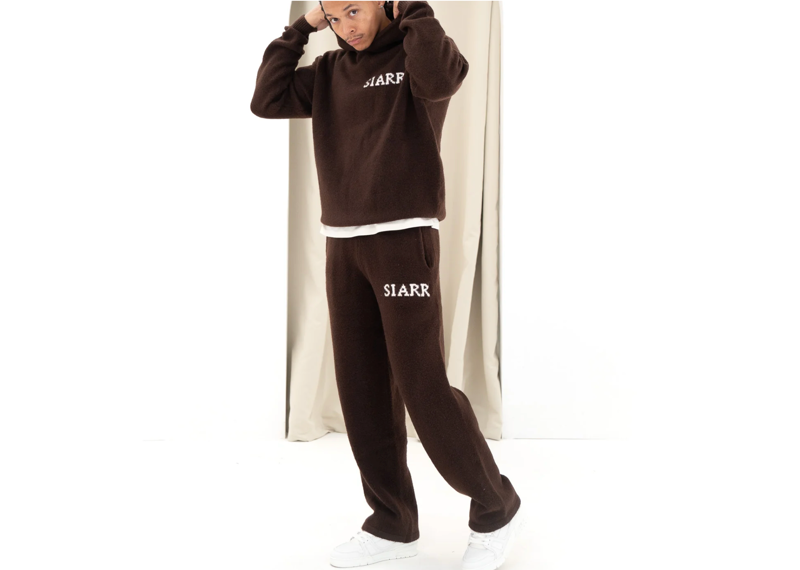 SIARR Knit Hoodie - Brown