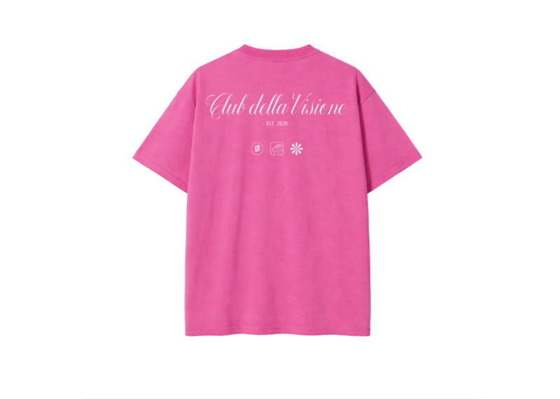 Unbranded Club Della Visione Pink Tee