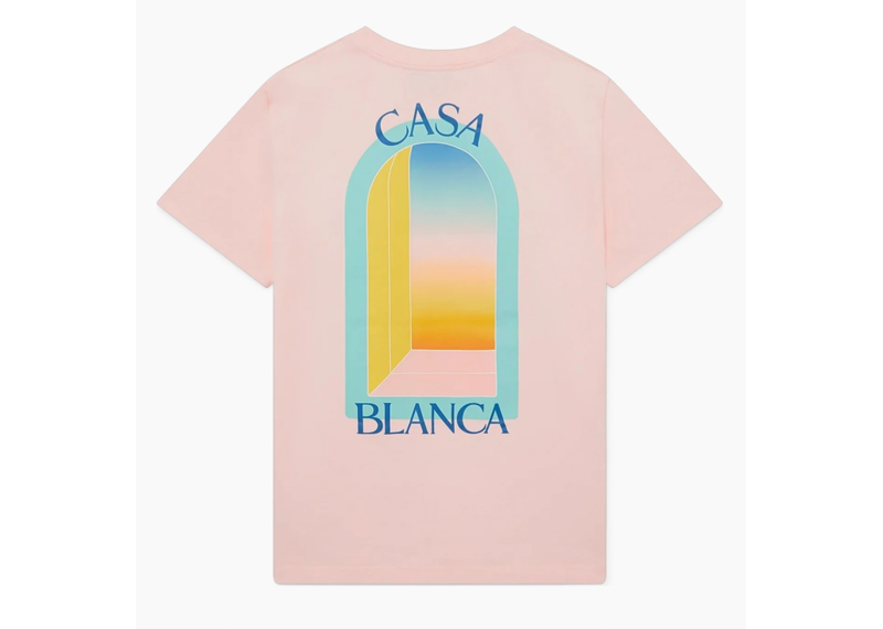 Casablanca LArche Colore Design T-Shirt Pink