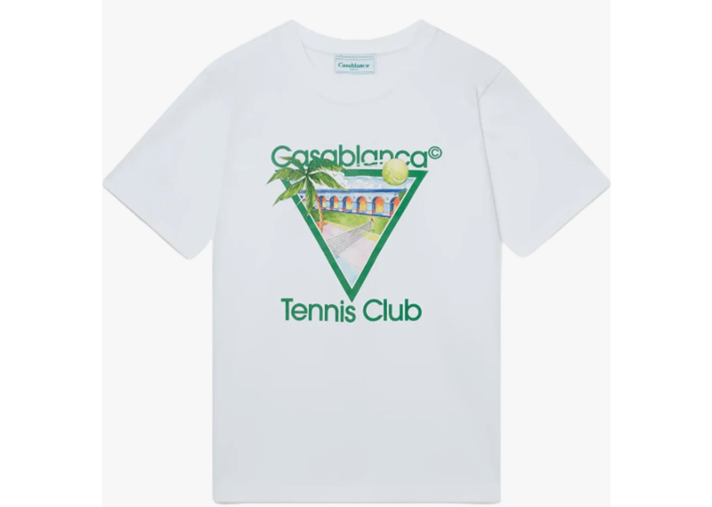 Casablanca Tennis Club Icon T-Shirt White
