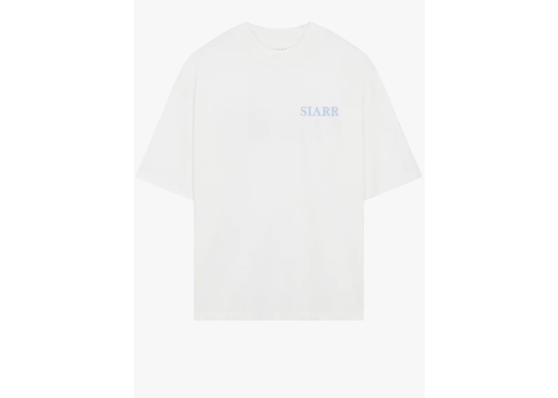 Siarr Puff Tee - White/Baby Blue