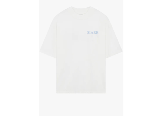Siarr Puff Tee - White/Baby Blue
