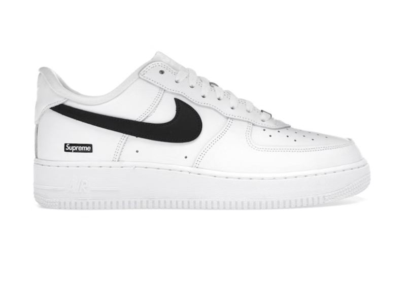 NIKE AIR FORCE 1 LOW SUPREME WHITE BLACK