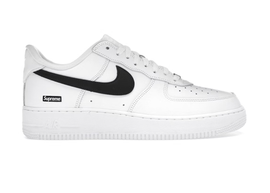 NIKE AIR FORCE 1 LOW SUPREME WHITE BLACK