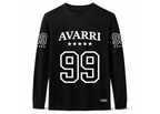 AVARRI 99 STARS JET BLACK LONG SLEEVE JERSEY
