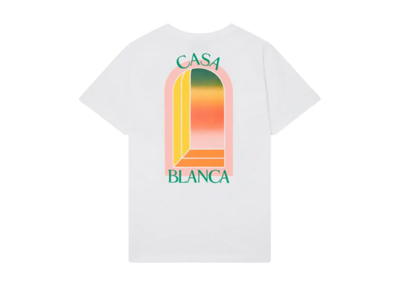 Casablanca Gradient LArch White T-Shirt