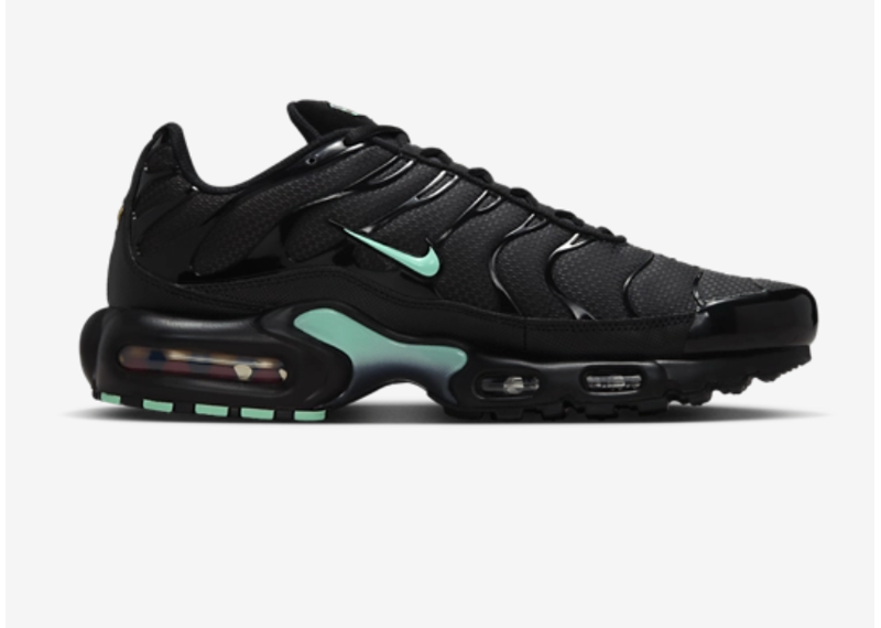 NIKE AIR MAX PLUS BLACK MINT GREEN
