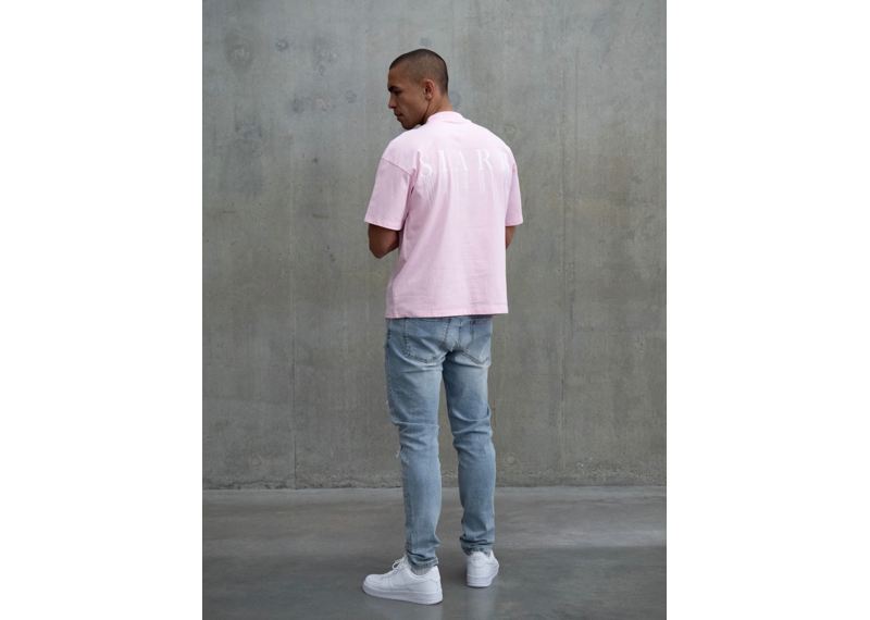 SIARR RELAXED DRIP TEE - PINK